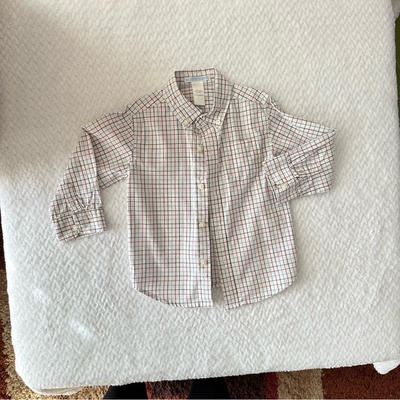 Janie and Jack Plaid Button Down shirt size 18-24 months - Picture 2 of 7